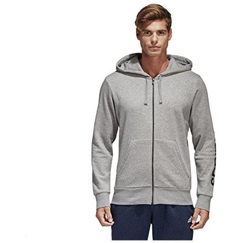 felpa con zip adidas uomo