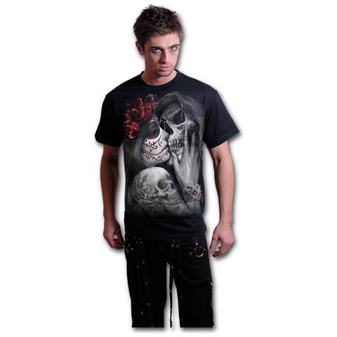 Spiral Dead KISS Black T-Shirt - 100% Cotton Band Tee, Size Large - View #3