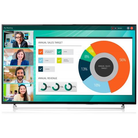 HP Display LFD 55" LED LD5512 3840 x 2160 4K Ultra HD Tempo di risposta 8 ms