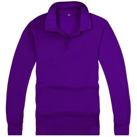 SLOWMOOSE Polo Da Donna Manica Lunga Camicia Da Donna Personalizzata Cotone Traspirante Polo Di Grandi Dimensioni Polo Casual Da Donna [ viola / M]