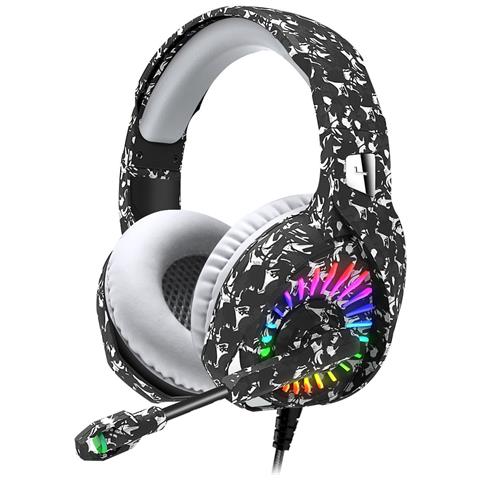Cuffie da gioco cablate, cuffie auricolari con cancellazione del rumor
