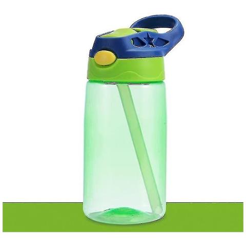HTN (verde) 480 Ml Di Tazze D'acqua Per Bambini Creativa Di Tazze Da Nutrizione Per Bambini Con Cannucce Bottiglie Di Acqua A Perdite