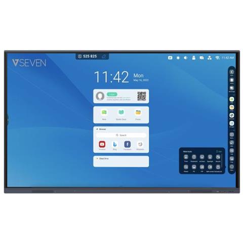 V7 Lavagna Interattiva 75" LED IPS Touch IFP7501 3840x2160 4K Ultra HD