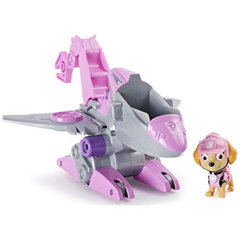 Paw Patrol 6059520 Dino Rescue Skyes Deluxe Rev Up Vehicle With Mystery Dinosaur Figure