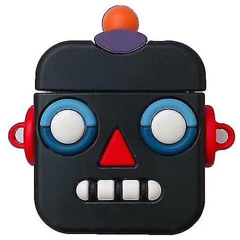 SLD Per Apple Airpods 1 Generazione Robot Universal Bluetooth Case Di Protezione Delle Cuffie Bluetooth (black) 