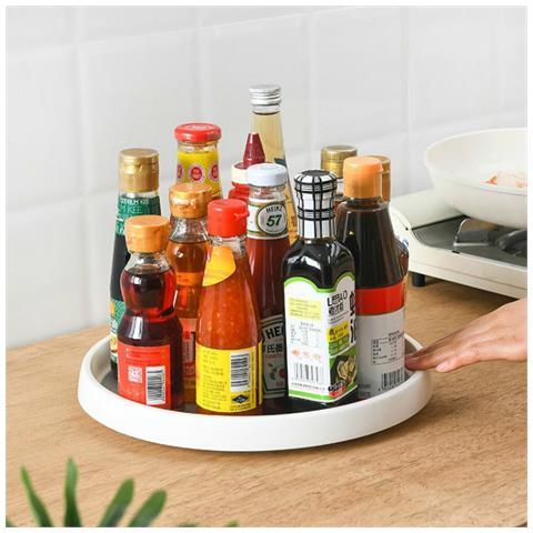 HTN Scatola Portaoggetti Da Cucina Girevole Rotonda Armadio Da Tavolo Portaspezie Portaspezie Portaoggetti Portaoggetti Girevole Portaoggetti Girevole | Rack Da Cucina A Parete