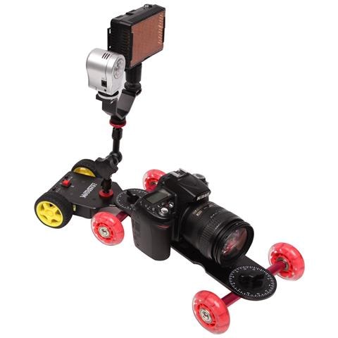 Motorizzato Pushcart Per Videocamere E Fotocamere Reflex Digitale Nero E Giallo Sk-ms01 Motorizzato Pushcart Per Videocamere E Fotocamere Reflex Digitale Nero E Giallo Sk-ms01