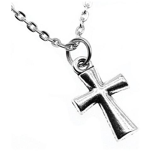 TENDENZA SEMPLICE Wyisywg 1 Pezzi Collane A Catena Metallica Ciondoli Collana Fatta A Mano Collana Uomo Croce 19x11mm N-k1411-b13661