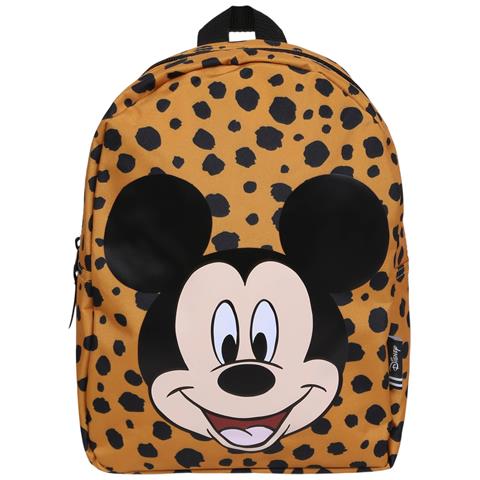 SARCIA.EU Zaino Di Colore Senape Con Macchie Nere Topolino Mickey Disney.