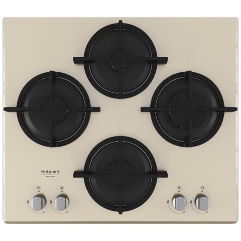 HOTPOINT Piano Cottura HAGD 61S / CH a Gas 4 Fuochi Gas Colore Champagne