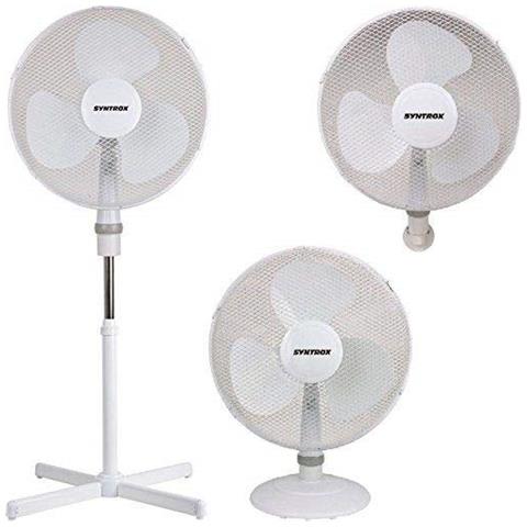 Ventilatore 3 In 1 A.R. A Piantana 65W Con Oscillazione | Da Tavolo E Parete 50cm - Foto 4