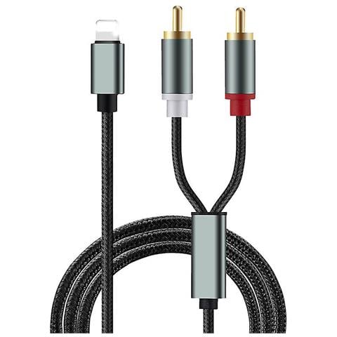Image of Apple A 2rca Lous Cavo Audio Audio Audio Audio Amplificatore Iphone Link Per Telefono Cellulare Cavo Audio Jiujiuso