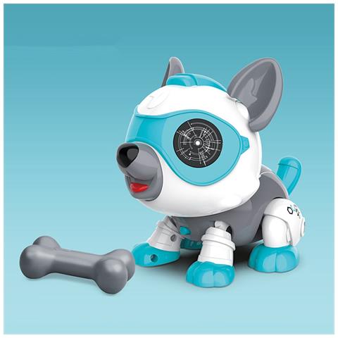 Image of Assemblaggio Fai Da Te Controllo Del Suono Robot Con Rilevamento Del Tocco Giocattolo Per Cani Con Effetto Sonoro Leggero Giocattoli Per Bambini Per Bambini Regalo Blu