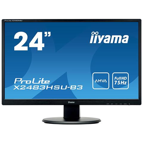Monitor 23,8'' LED A-MVA ProLite X2483HSU-B3 1920 x 1080 Full HD Tempo di Risposta 4 ms