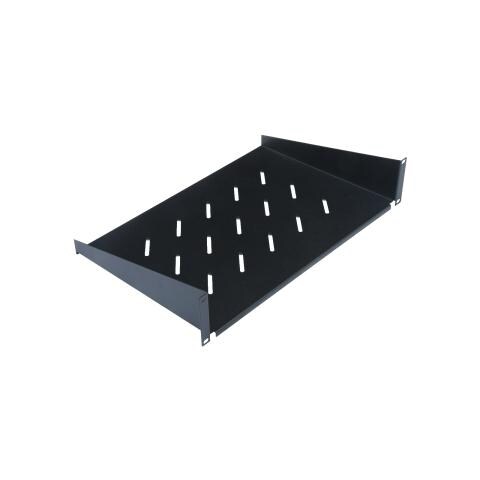 WP Ripiano Fisso 1u Prof. 300 Mm Nero Ral9005, 2 P. Aggancio