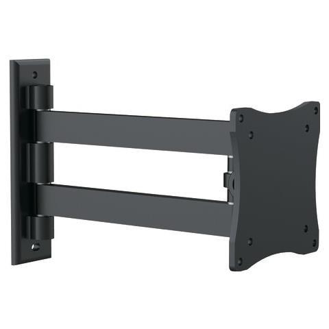 CIATTI Supporto A Muro In Alluminio Due Snodi, Inclinabile, Per Tv Lcd / led 14/32