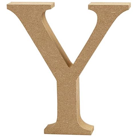 CREATIV COMPANY Creativ""y Mdf Letter, Marrone, 13 x 2 cm