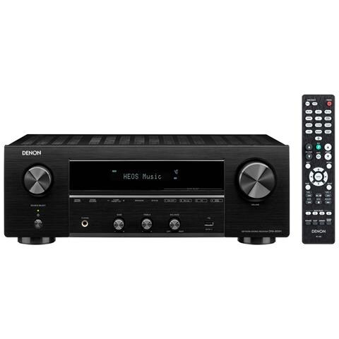 DENON Sintoamplificatore AV 2.0 Canali DRA-800H Potenza 2x 100 Watt 5 Ingressi HDMI Wi-Fi / Bluetooth / AirPlay Colore Nero