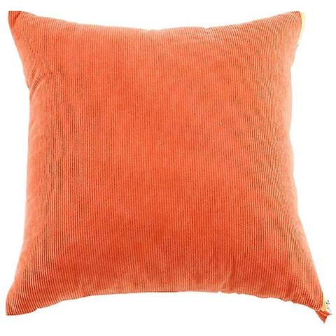 Immagine di  Codurroy Mustard Throw Pillow Solid Orange Cushion Cover Arancione Premium Quality 45x45cm