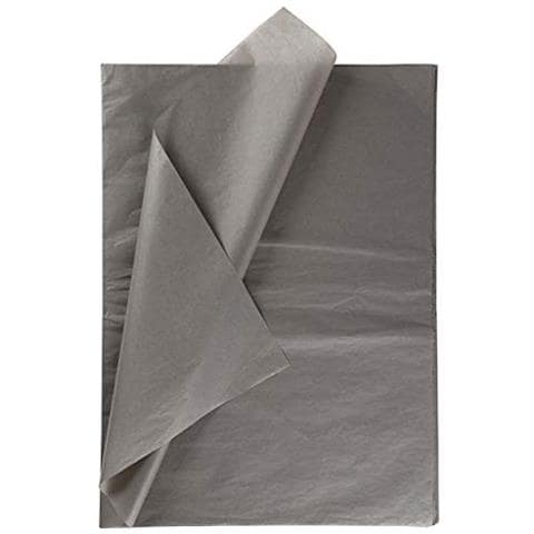 CREATIV COMPANY Carta Velina, 50 X 70 Cm, 14 G, Colore Grigio, 25 Fogli
