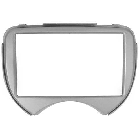 Image of Adattatore autoradio 03591 Mascherina Doppio Din Grigio metallizzato Micra