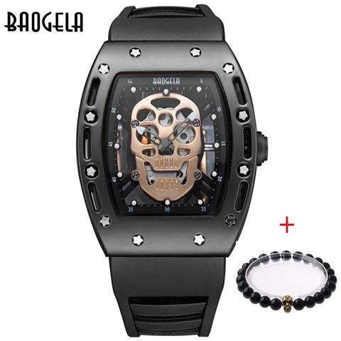 HTN Orologio Da Uomo Stile Teschio Pirata Orologio In Silicone Al Quarzo Luminoso Orologio Da Polso Scheletro Militare Impermeabile Per Uomo 1612 | orologio Da Polso Per Uomo | orologio Da Polso Militarescheletro Da Polso