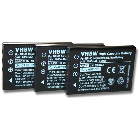 Vhbw - 2x Li-ion Batteria 950mah  3.6v  Per Fotocamera Digitale Dxg Dxg 125v Dxg 517v Dxg 517v Dxg 531v Dxg 532v Dxg 533v Dxg 534v Come Pac 0040 4251258805367