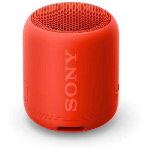 SONY Speaker Portatile XB12 Wireless Bluetooth con Extra Bass Colore Rosso