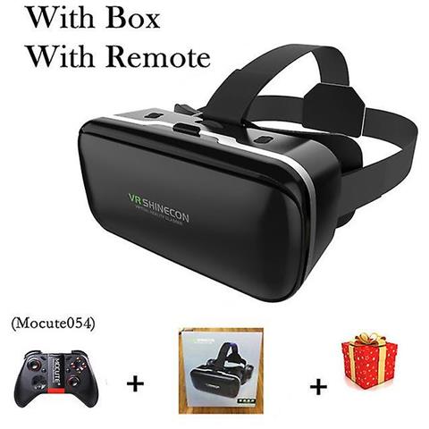 INLAW Vr Shinecon 6.0 Casque Virtual Reality Glasses Virtual Glasses 3 D Casco Per Cuffie 3d 3d Per Iphone Android Smartphone Smart Phone Smart Phone Viar Lens (con Scatola 054 Remoto) 