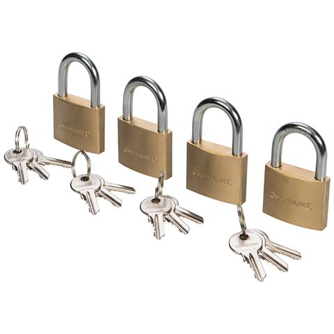 Set di 2 lucchetti con 6 chiavi serratura da 38 mm resistente alle int