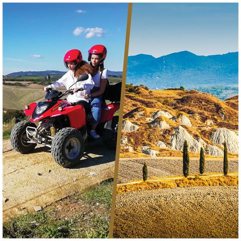Immagine di  Cofanetto Regalo Coppia - 2 Notti Tra Le Crete Senesi Con Adrenaliniche Escursioni In Quad - Idee Regalo Originale