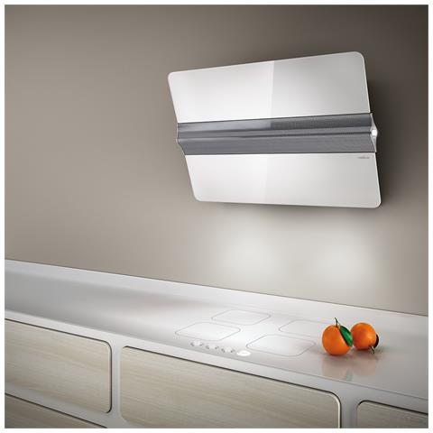 Elica Cappa Capitol Wh /F / 80 a Parete da 80 cm Filtrante Colore Bianco
