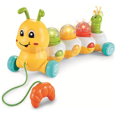 Image of Drag Educativo Musical Educativo Giocattolo Con Suono Lampeggiante Per Bambini Colorato Verme Twuppet Drag Toddler Giocattolo Impara A Camminare | Learing Climb & Walker