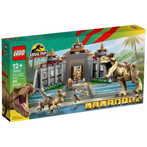 LEGO 76961 Jurassic World Centro Visitatori: l’Attacco del T. Rex e del Raptor