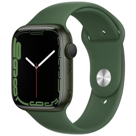 APPLE Watch Series 7 45mm Impermeabile 5ATM GPS 32GB WiFi / Bluetooth con Cinturino Sport Verde