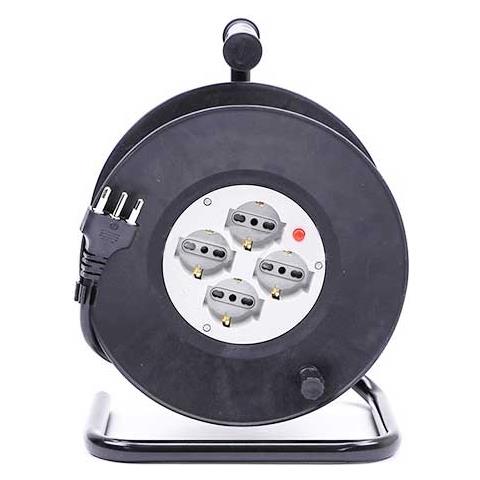 Electraline Avvolgicavo Giardino 25m Con Presa Electralock - Prolunga Elettrica 3G1.0mm Per Tagliaerba E Attrezzi - Foto 4