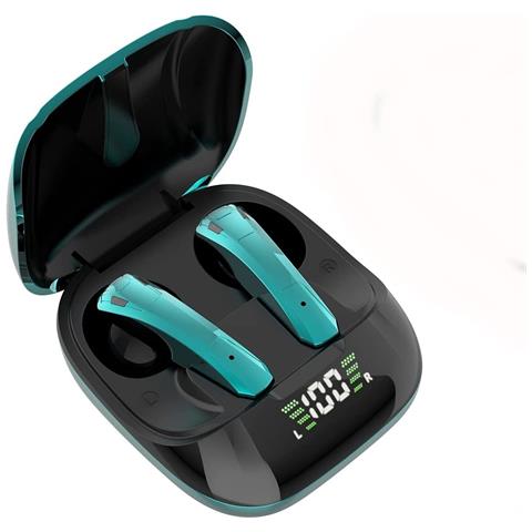 CHRONUS Auricolari Bluetooth Senza Fili Tws 5.0 Bluetooth Mini Auricolari In-ear Ricaricabili (verdi) 