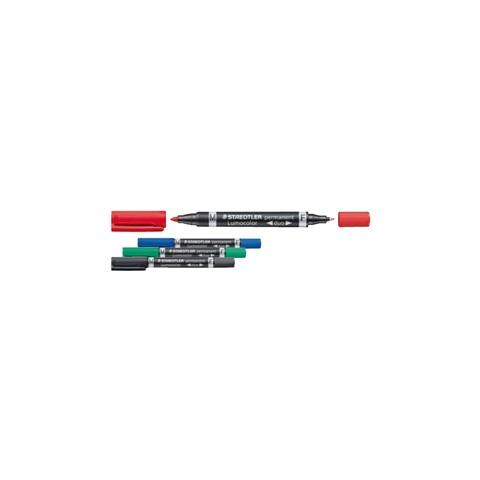 STAEDTLER - Pennarello lumocolor duo permanent 348 f/m verde - 348-5 - Confezione risparmio da 3 PZ - 4007817348024