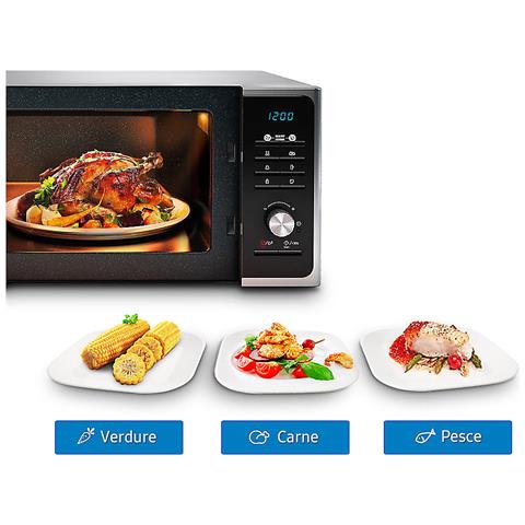 SAMSUNG - MG23F301TCS Forno Microonde con Grill Capacità 23 Litri Potenza  800 Watt Colore Argento - ePrice