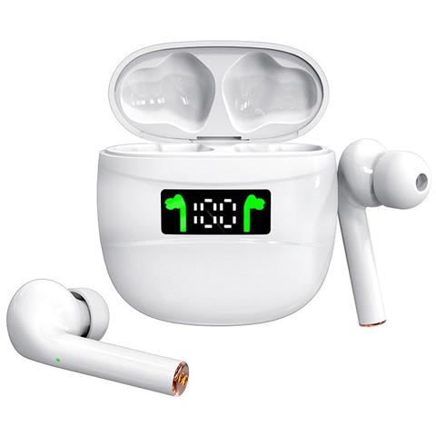 CHRONUS Auricolari True Wireless, Cuffie Bluetooth Chronus In Ear Con Microfono A Cancellazione Di Rumore (bianco) 
