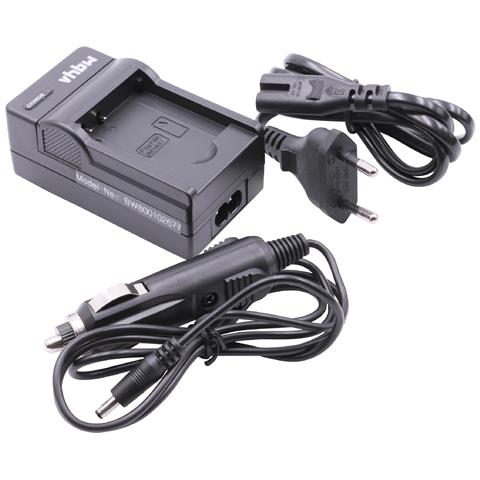 Vhbw Caricabatterie USB Da Viaggio Compatibile Con Fotocamera Sanyo VPC-E10 E VPC-E875 - Cavo Micro-USB Da 40 Cm, Nero - 5