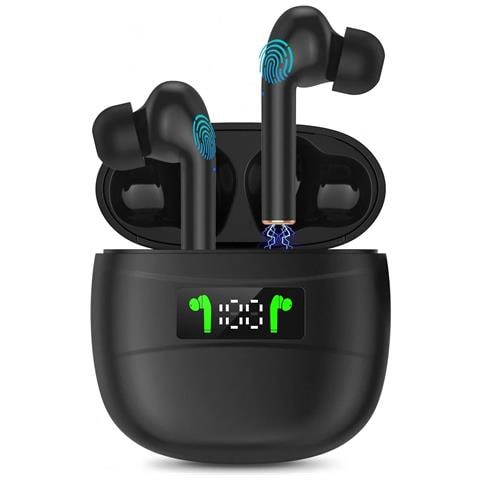 CHRONUS Auricolari True Wireless, Cuffie Bluetooth Chronus In Ear Con Microfono A Cancellazione Di Rumore (nero) 