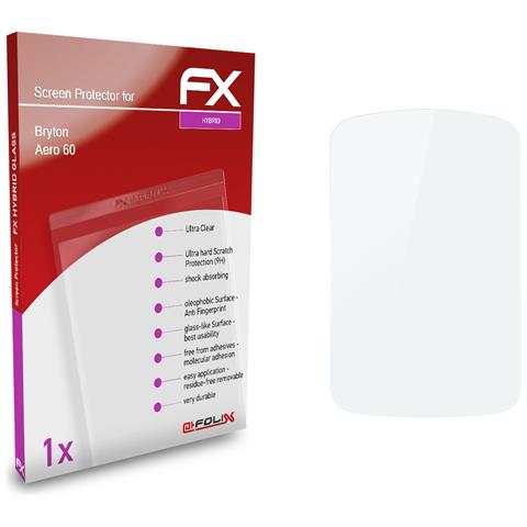 ATFOLIX Pellicola Protettiva In Vetro Plastica Compatibile Con Bryton Aero 60 Pellicola Vetro, 9h Hybrid-glass Fx Vetro Temperato Da Plastica Protettivo