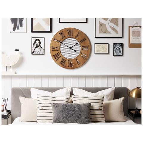 Orologio da parete rotondo Colonial, in legno, 58 cm