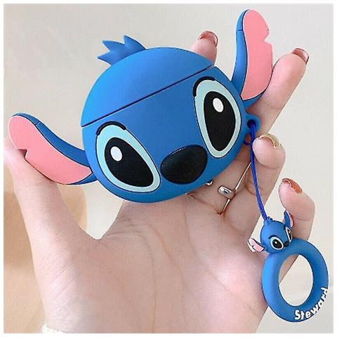 SLD (stitch Blu) Supporto Apple Airpods 1 2 Cover Silvery Skin Case Caricatore Auricolare Apple Case