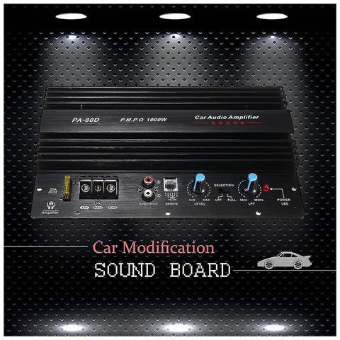 HTN 12v 1000w Amplificatore Amplificatore Audio Amplificatore Potenti Bassi Subwoofer Pa-80d