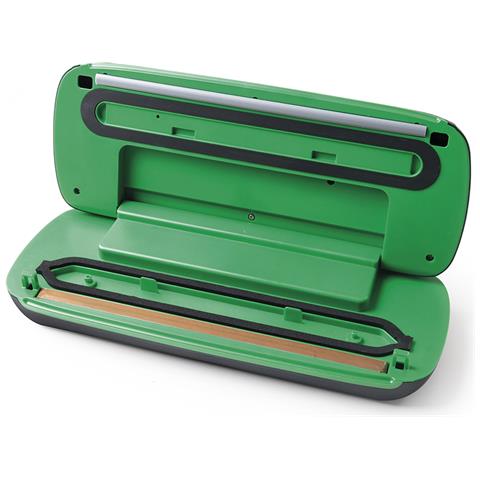 MACOM VAC 4000 Macchina per Sottovuoto Cordless Barra Sigillante da 28 cm Ricarica Tramite USB Colore Verde / Nero