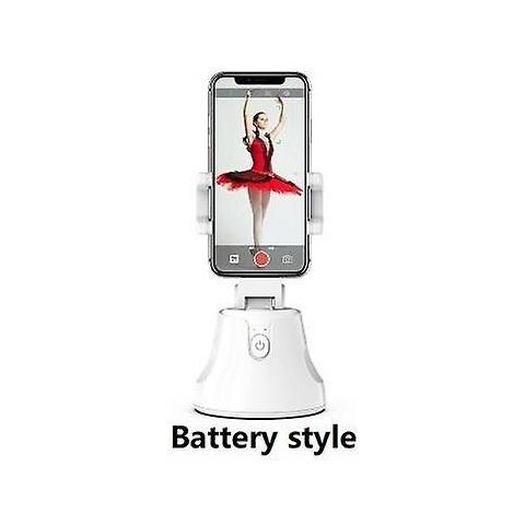 INLAW Smart Shooting Gimbal Selfie 360 Rotazione A Tutto Tondo Auto Face Object Tracking Per Gopro Smartphone Camera Vlog Vlog Live Selfie Stick (bianco Battery Style) 