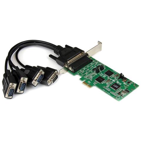 Scheda PCI Express 2S1P - 2 Porte Seriali RS-232 + 1 Porta Parallela, 16550 UART, Alta Velocità