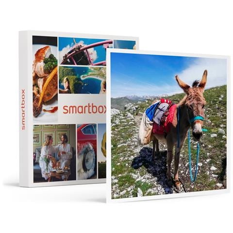 Image of Cofanetto Per Uomo - Avventuroso Trekking Con Gli Asinelli A Rocca Calascio E Light Lunch Per 4 Persone - Idee Regalo Originale Per Lui